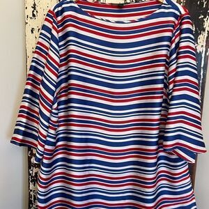 Ralph Lauren women’s patriotic red white and blue blouse.